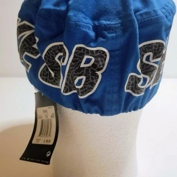 Rare Vintage NIKE SB Big Logo Stretch Fit Painters Hat Cap Y2K New NWT Cement - Picture 7 of 10